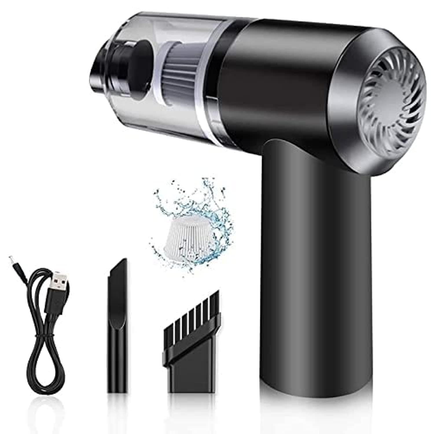 Portable Air Duster & Mini Vacuum Cleaner | 2-in-1 Wireless Cleaning Device