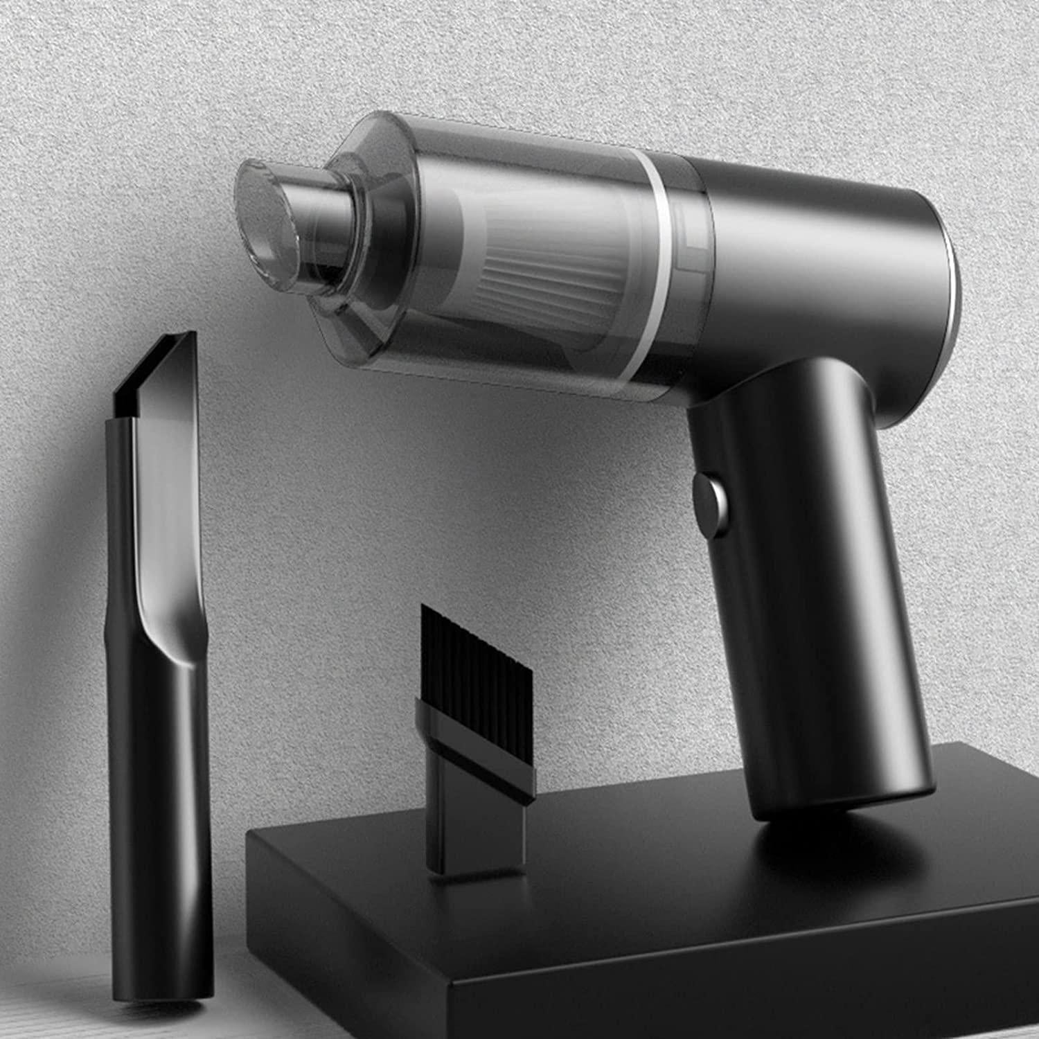 Portable Air Duster & Mini Vacuum Cleaner | 2-in-1 Wireless Cleaning Device