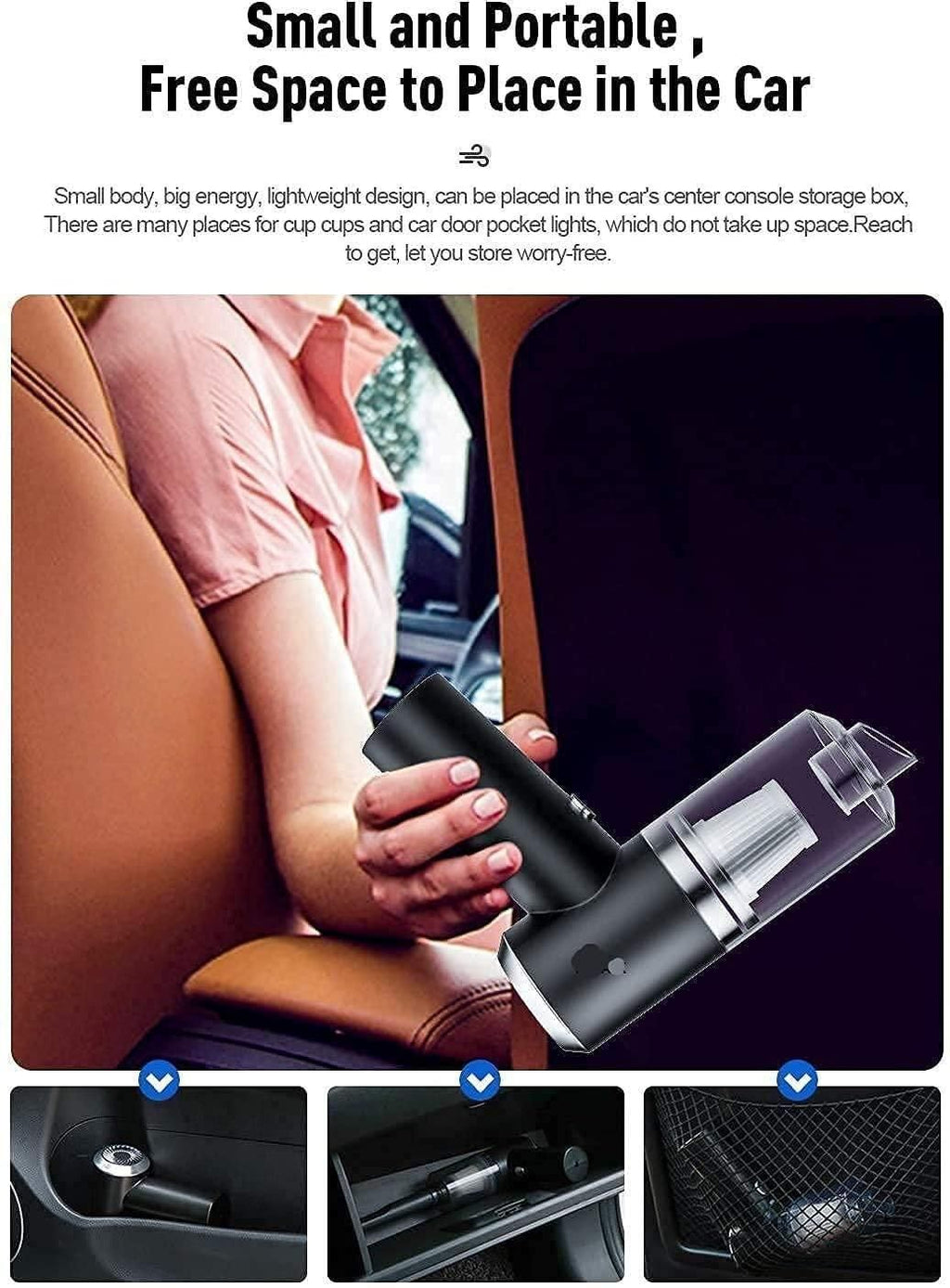Portable Air Duster & Mini Vacuum Cleaner | 2-in-1 Wireless Cleaning Device
